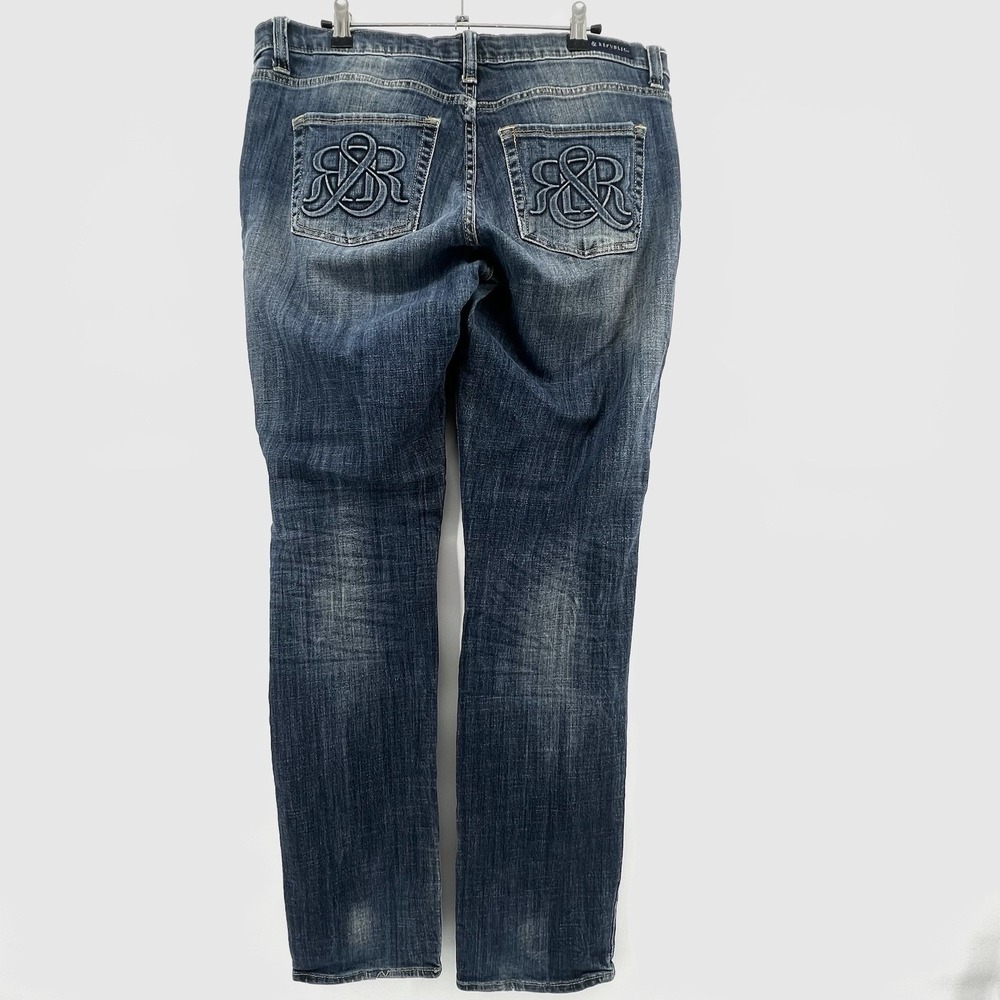 Rock & Republic Women's Jeans 16M inseam 30" Straight Leg Retro Y2K style